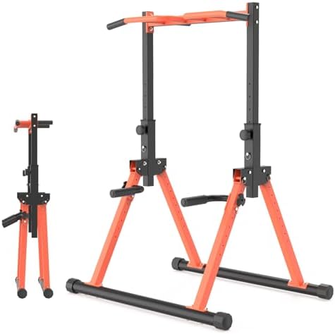 Pull Up Dip Station For Home Gym Strength Training Fitness Workout Station Chin Ups Push Ups Pull Ups Dip Ups 330LBS T055CDC