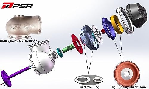 Pulsar Turbo Systems New Generation External Wastegate 50mm Dual Vband Black 