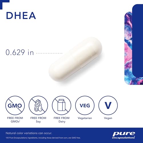 Pure Encapsulations DHEA 25 mg   Supplement for Immune Support  Hormone Balance  Metabolism Support  and Energy Levels    with Micronized DHEA   60 Capsules