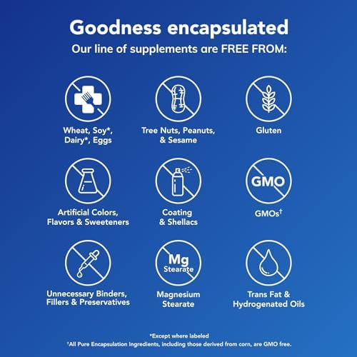 Pure Encapsulations Magnesium  Glycinate    Supplement to Support Stress Relief  Sleep  Heart Health  Nerves  Muscles  and Metabolism    with Magnesium Glycinate   180 Capsules