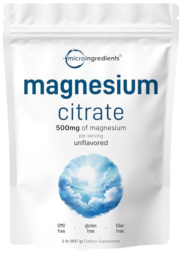 Pure Magnesium Powder  2lbs   Magnesium Citrate Powder   Unflavored   Relaxation and Nutrient Utilization   Easily Absorbed   Non GMO  Vegan