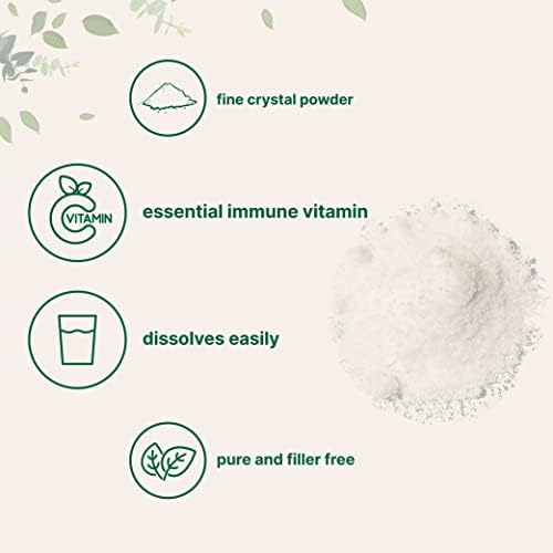 Pure Vitamin C Crystal Powder  Water Soluble Vitamin C 1000mg Per Serving   1 KG  2 2 Pounds   Immune Vitamins and Strong Antioxidant  Pure Ascorbic Acid Powder Supplement