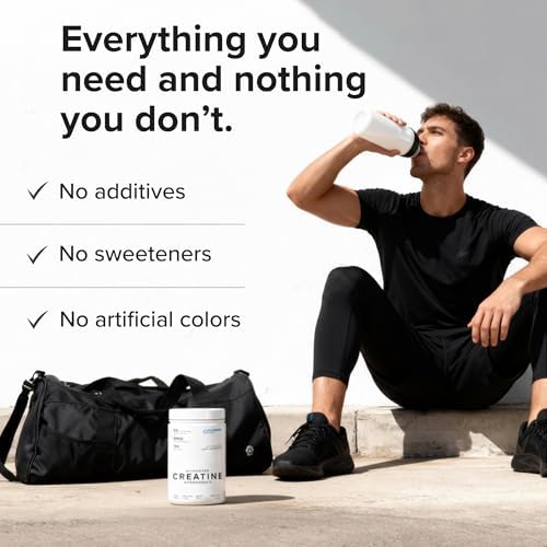 Puregen Labs Micronized Creatine Monohydrate Powder 500g   Pure  Unflavored  No Additives   5000mg Per Serv  5g    100 Servings   Third Party Tested for Quality