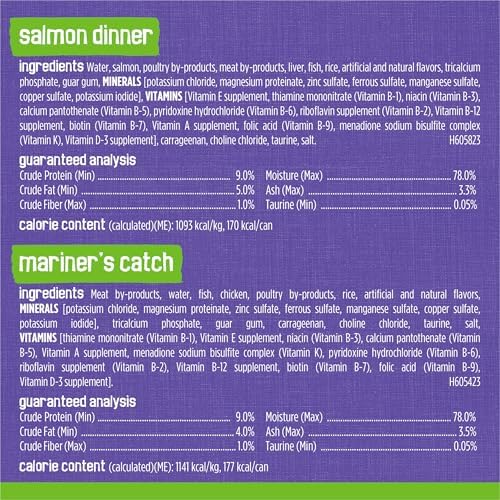 Purina Friskies Pate Wet Cat Food Variety Pack Seafood and Chicken Pate Favorites   48 ct  Can