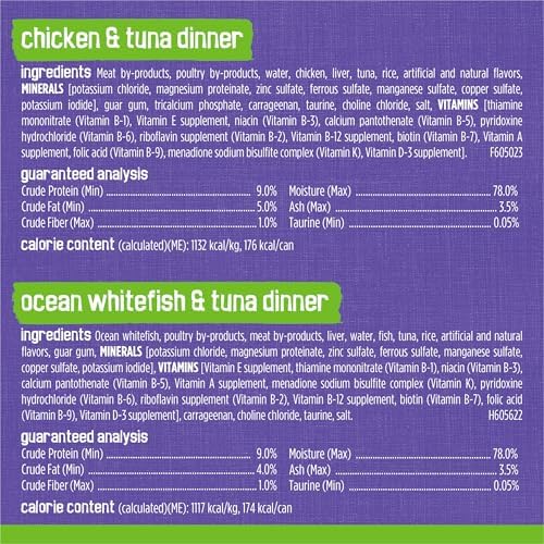 Purina Friskies Pate Wet Cat Food Variety Pack Seafood and Chicken Pate Favorites   48 ct  Can