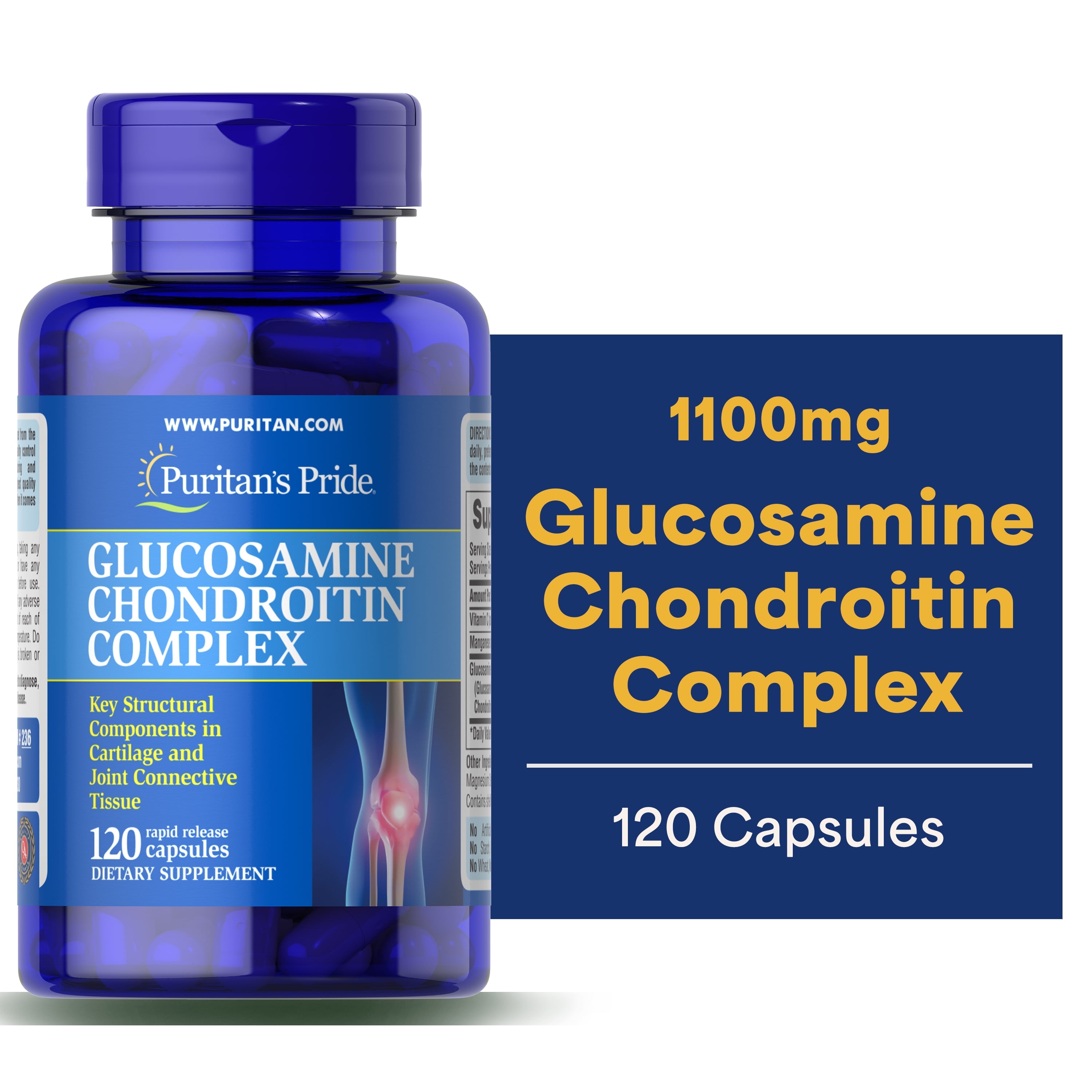 Puritans Pride Glucosamine Chondroitin Complex Capsules  120 Count