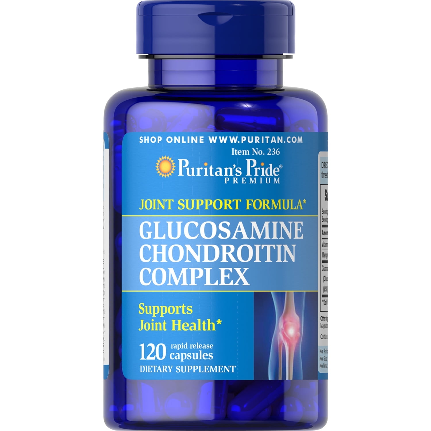 Puritans Pride Glucosamine Chondroitin Complex Capsules  120 Count