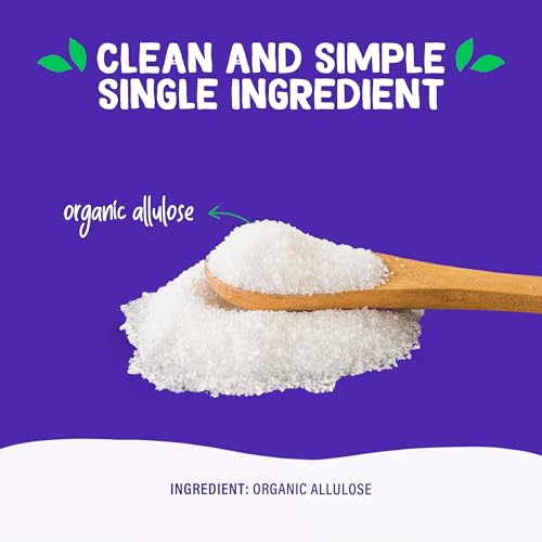Pyure Organic Allulose Sweetener   Plant Based Sugar Alternative  No Erythritol   Zero Carb  Zero Calorie  Keto Friendly  Zero Glycemic Index  Vegan  Gluten Free  Non GMO  USDA Organic   9 oz