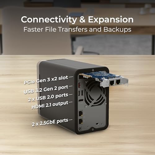 QNAP TS 264 8G 24WD US 2 Bay High Performance Desktop NAS with 4TB Storage Capacity  Preconfigured RAID1 WD Red Plus HDD Bundle