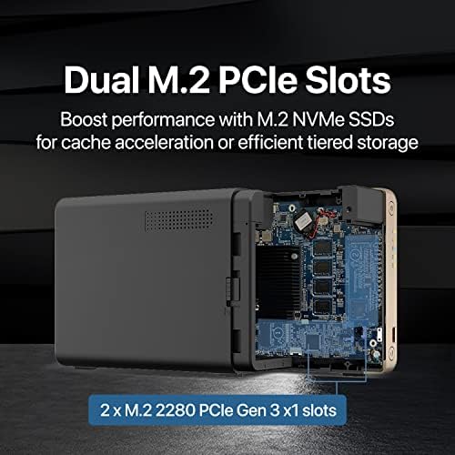 QNAP TS 264 8G 24WD US 2 Bay High Performance Desktop NAS with 4TB Storage Capacity  Preconfigured RAID1 WD Red Plus HDD Bundle