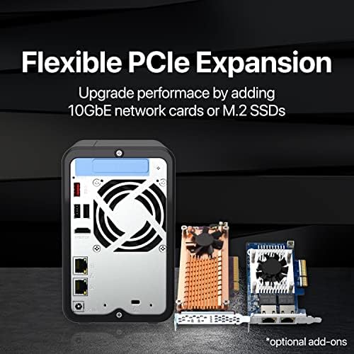 QNAP TS 264 8G 24WD US 2 Bay High Performance Desktop NAS with 4TB Storage Capacity  Preconfigured RAID1 WD Red Plus HDD Bundle