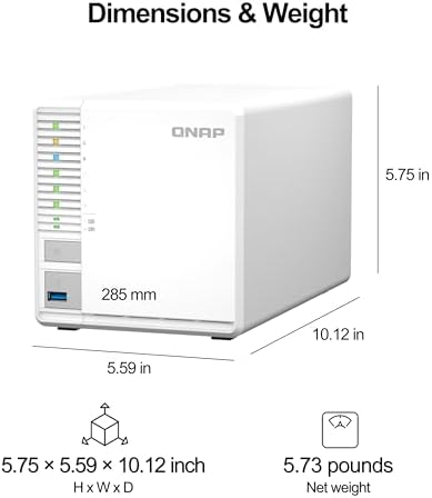 QNAP TS 264 8G 24WD US 2 Bay High Performance Desktop NAS with 4TB Storage Capacity  Preconfigured RAID1 WD Red Plus HDD Bundle