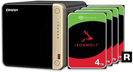 QNAP TS 264 8G 24WD US 2 Bay High Performance Desktop NAS with 4TB Storage Capacity  Preconfigured RAID1 WD Red Plus HDD Bundle