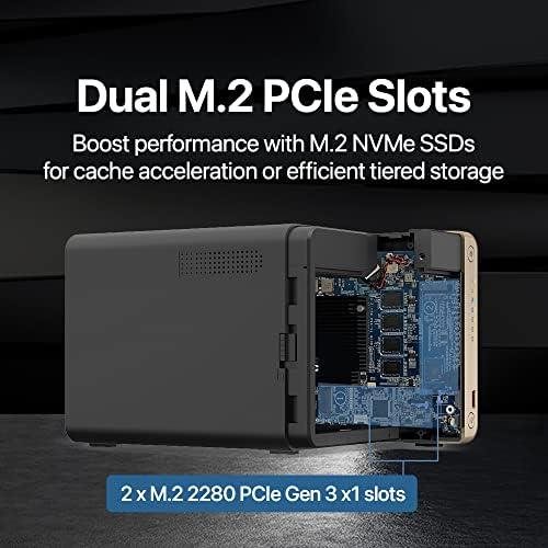 QNAP TS 264 8G 24WD US 2 Bay High Performance Desktop NAS with 4TB Storage Capacity  Preconfigured RAID1 WD Red Plus HDD Bundle