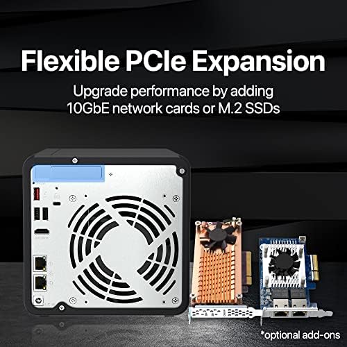 QNAP TS 264 8G 24WD US 2 Bay High Performance Desktop NAS with 4TB Storage Capacity  Preconfigured RAID1 WD Red Plus HDD Bundle