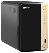 QNAP TS 264 8G 24WD US 2 Bay High Performance Desktop NAS with 4TB Storage Capacity  Preconfigured RAID1 WD Red Plus HDD Bundle