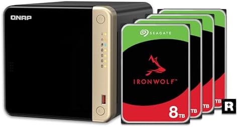 QNAP TS 264 8G 24WD US 2 Bay High Performance Desktop NAS with 4TB Storage Capacity  Preconfigured RAID1 WD Red Plus HDD Bundle