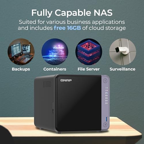 QNAP TS 432X 4G US 4 Bay 10GbE Desktop NAS with ARM Alpine AL524 Quad core Processor and 4 GB DDR4 RAM  Diskless 