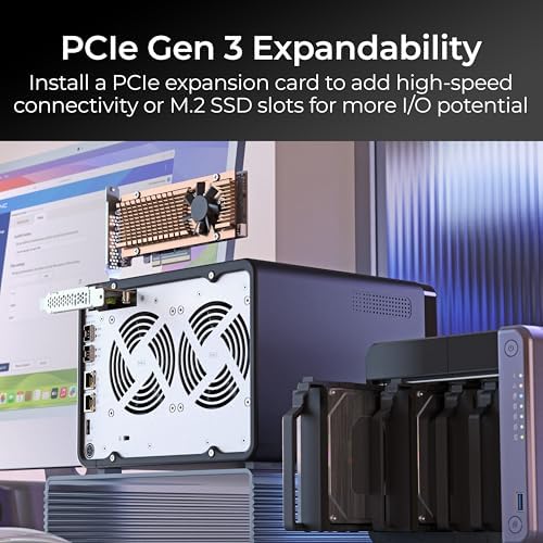 QNAP TS 432X 4G US 4 Bay 10GbE Desktop NAS with ARM Alpine AL524 Quad core Processor and 4 GB DDR4 RAM  Diskless 