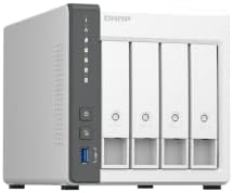 QNAP TS 433 4G US 4 Bay NAS with Quad core Processor  4 GB DDR4 RAM and 2 5GbE Network  Diskless 