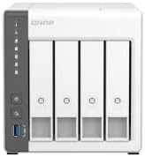 QNAP TS 433 4G US 4 Bay NAS with Quad core Processor  4 GB DDR4 RAM and 2 5GbE Network  Diskless 