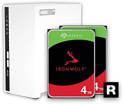 QNAP TS 433 4G US 4 Bay NAS with Quad core Processor  4 GB DDR4 RAM and 2 5GbE Network  Diskless 