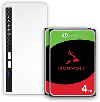 QNAP TS 433 4G US 4 Bay NAS with Quad core Processor  4 GB DDR4 RAM and 2 5GbE Network  Diskless 