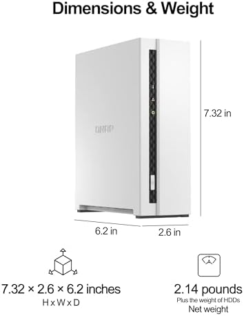 QNAP TS 433 4G US 4 Bay NAS with Quad core Processor  4 GB DDR4 RAM and 2 5GbE Network  Diskless 