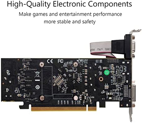 QTHREE Radeon RX 550 4GB Low Profile Graphics Card GDDR5 128 Bit VGA DVI HDMI Video Card for PC Gaming Computer GPU PCI Express X8 3 0 SFF HDCP DirectX 12