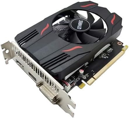 QTHREE Radeon RX 550 4GB Low Profile Graphics Card GDDR5 128 Bit VGA DVI HDMI Video Card for PC Gaming Computer GPU PCI Express X8 3 0 SFF HDCP DirectX 12