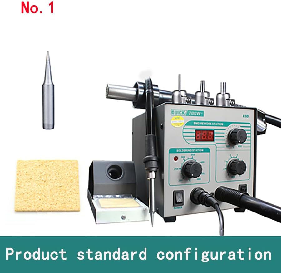 QUICK 706W   Heat Gun Soldering Iron Professional Soldering Kit Adjustable Airflow Precision Temperature Control Automatic Cool Air Function desoldering station Magnetic induction sleep hot air gun