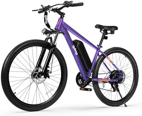 Qlife Electric Bike for Adults/Teens Racer 28MPH 21 Speed Peak 1200W Brushless Motor Adult Electric Bicycles  48V 10 4Ah Removable Battery Mountain Ebike  Up to 55 Miles  27 5X2 1 Tire E Bike