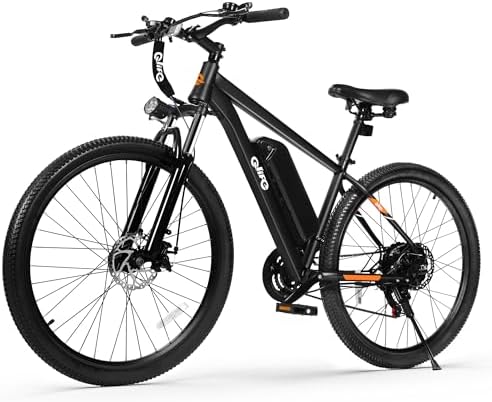 Qlife Electric Bike for Adults/Teens Racer 28MPH 21 Speed Peak 1200W Brushless Motor Adult Electric Bicycles  48V 10 4Ah Removable Battery Mountain Ebike  Up to 55 Miles  27 5X2 1 Tire E Bike