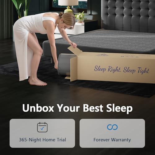 Queen Size Mattresses  14 Inch Hybrid Queen Mattress in a Box  Cooling Memory Foam Mattress with Pocket Springs  Pain & Pressure Relief  Motion Isolation  Edge Support  Fiberglass Free  CertiPUR US