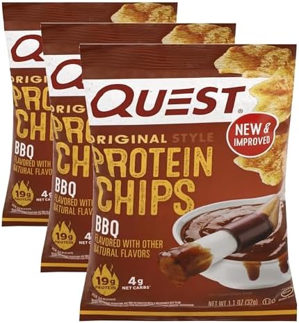 Quest Nutrition Tortilla Style Protein Chips  Salsa Verde  19g of Protein  4g Net Carbs  Gluten Free  1 1 Ounce  Pack of 12