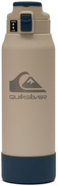 Quiksilver Redondo 32oz Double Wall Stainless Steel Water Bottle  Reusable Sports Bottle with Leak Proof Lid  Non Slip Rubber Base  Carrier Handle  insulated Tumblers  24H Hot & Cold Beverage