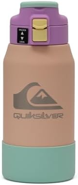 Quiksilver Redondo 32oz Double Wall Stainless Steel Water Bottle  Reusable Sports Bottle with Leak Proof Lid  Non Slip Rubber Base  Carrier Handle  insulated Tumblers  24H Hot & Cold Beverage