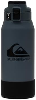 Quiksilver Redondo 32oz Double Wall Stainless Steel Water Bottle  Reusable Sports Bottle with Leak Proof Lid  Non Slip Rubber Base  Carrier Handle  insulated Tumblers  24H Hot & Cold Beverage