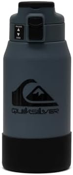 Quiksilver Redondo 32oz Double Wall Stainless Steel Water Bottle  Reusable Sports Bottle with Leak Proof Lid  Non Slip Rubber Base  Carrier Handle  insulated Tumblers  24H Hot & Cold Beverage