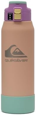 Quiksilver Redondo 32oz Double Wall Stainless Steel Water Bottle  Reusable Sports Bottle with Leak Proof Lid  Non Slip Rubber Base  Carrier Handle  insulated Tumblers  24H Hot & Cold Beverage