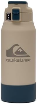 Quiksilver Redondo 32oz Double Wall Stainless Steel Water Bottle  Reusable Sports Bottle with Leak Proof Lid  Non Slip Rubber Base  Carrier Handle  insulated Tumblers  24H Hot & Cold Beverage
