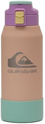 Quiksilver Redondo 32oz Double Wall Stainless Steel Water Bottle  Reusable Sports Bottle with Leak Proof Lid  Non Slip Rubber Base  Carrier Handle  insulated Tumblers  24H Hot & Cold Beverage