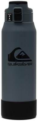 Quiksilver Redondo 32oz Double Wall Stainless Steel Water Bottle  Reusable Sports Bottle with Leak Proof Lid  Non Slip Rubber Base  Carrier Handle  insulated Tumblers  24H Hot & Cold Beverage