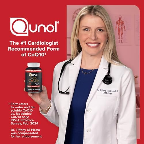 Qunol Ultra CoQ10 100mg Softgels  3x Better Absorption  Antioxidant for Heart Health & Energy Production  Coenzyme Q10 Vitamins and Supplements  3 Month Supply  90 Count