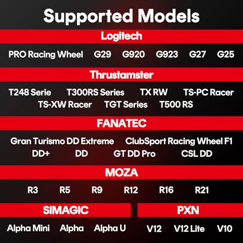 RACGTING Racing Simulator Cockpit for G29/G920/G923  Foldable & Adjustable Racing Seat for Thrustmaster T300RS/248/T GT II  Fanatec CSL DD/GT DD Pro/ClubSport DD/DD   MOZA R5  SIMAGIC Alpha Mini