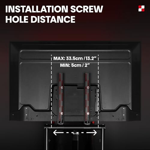 RACGTING Racing Simulator Cockpit with TV Monitor Stand for G PRO Racing Wheel/G29/G920/G923  for Thrustamster T300RS/TS PC/TS XW Racer  for FANATEC CSL DD/GT DD Pro/ClubSport DD/DD 