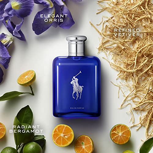 RALPH LAUREN FRAGRANCES   Polo Blue   Eau de Parfum   Mens Cologne   Aquatic & Fresh   With Citrus  Bergamot  and Vetiver   Medium Intensity