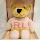 RALPH LAUREN THE ROMANCE TEDDY BEAR PINK sweater BEIGE BROWN plush NEW IN BOX