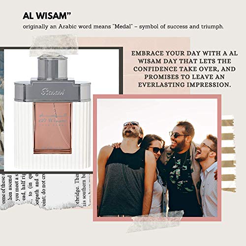 RASASI Al Wisam Day EDP for Men 100ML  3 40 oz    sandalwood  musk  and amber   Signature Arabian Perfumery Perfumes