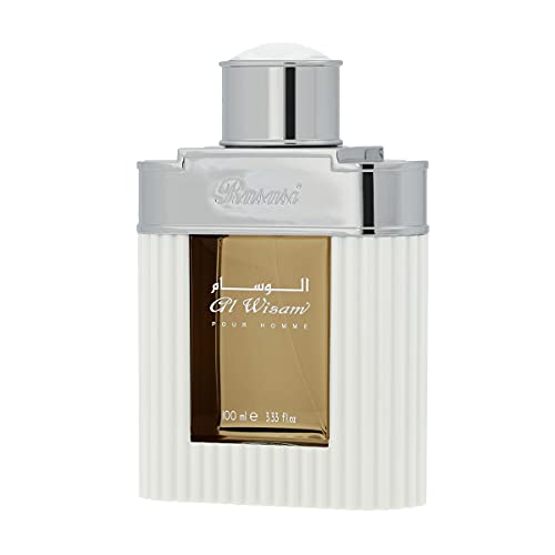 RASASI Al Wisam Day EDP for Men 100ML  3 40 oz    Floral notes with an alluring mix of sandalwood  musk  and amber 
